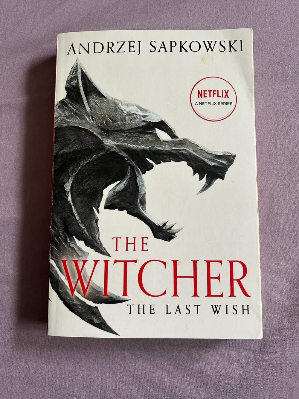 The Witcher: The Last Wish by Andrzej Sapkowski - White Cover, Netflix